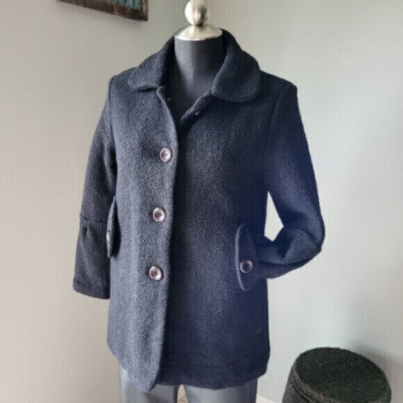 Point Zero Girls Wool Coat Sz 14/16 Youth - Picture 6 of 12